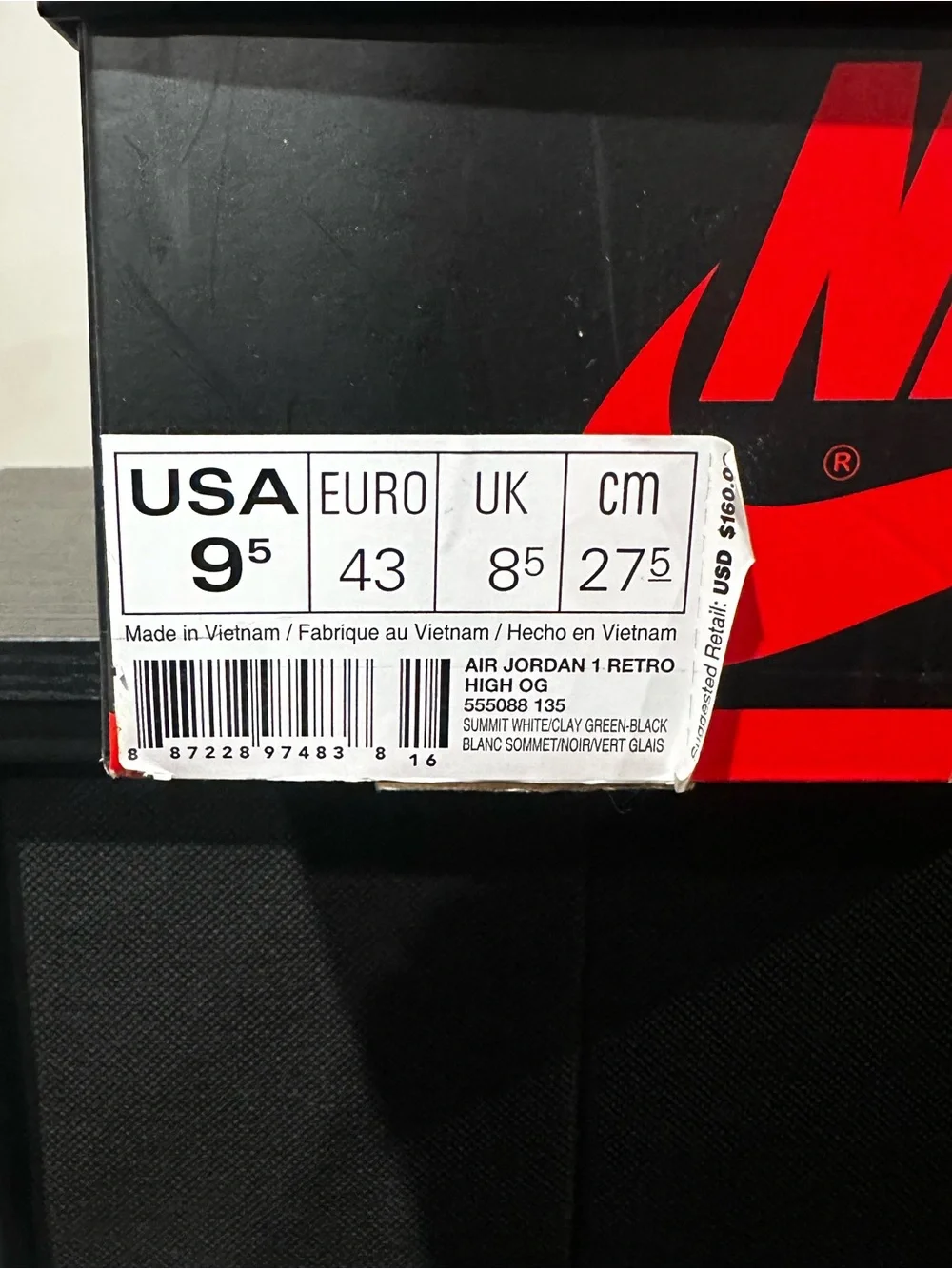 Jordan 1 Retro High Clay Green